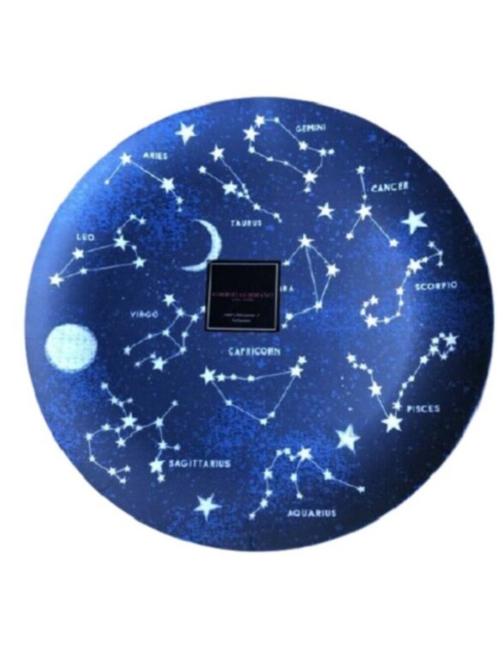 Large 15" Round Astrological Star Map Platter Christian Siriano NY